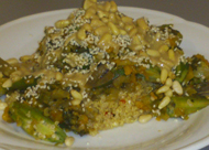 Mediterranean Quinoa with Vegetables and Tahini