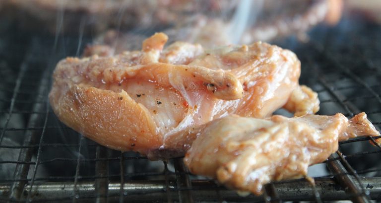 Zinc in raw vs cooked chiclen
