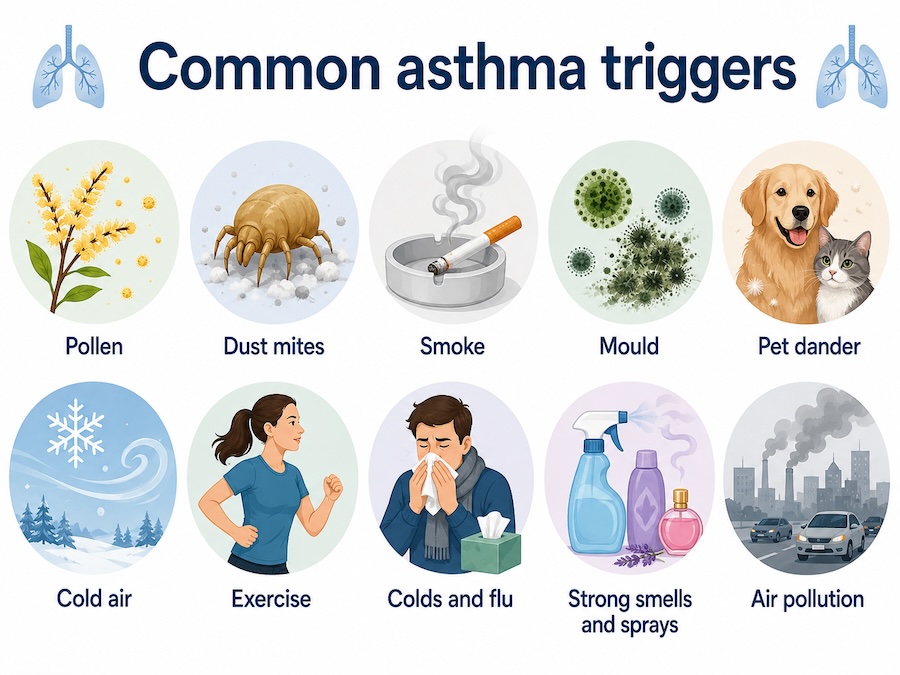 Common asthma triggers