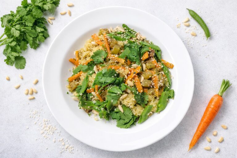 Vegetable cous cous and quinoa delight