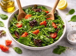 Leafy green salad