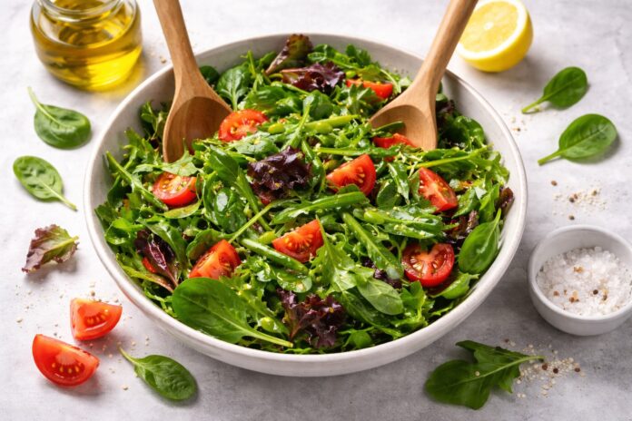 Leafy green salad