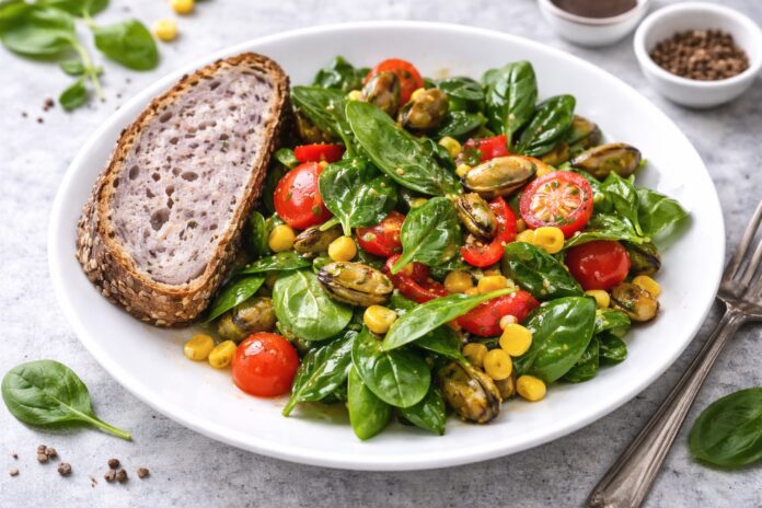 Mediterranean mussels salad