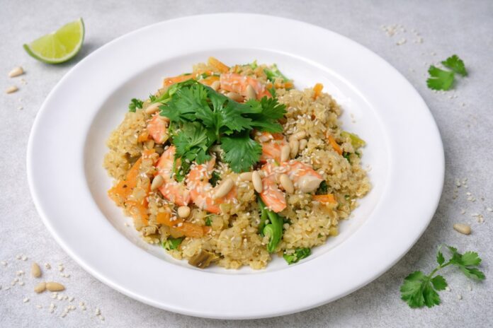 Prawn quinoa delight