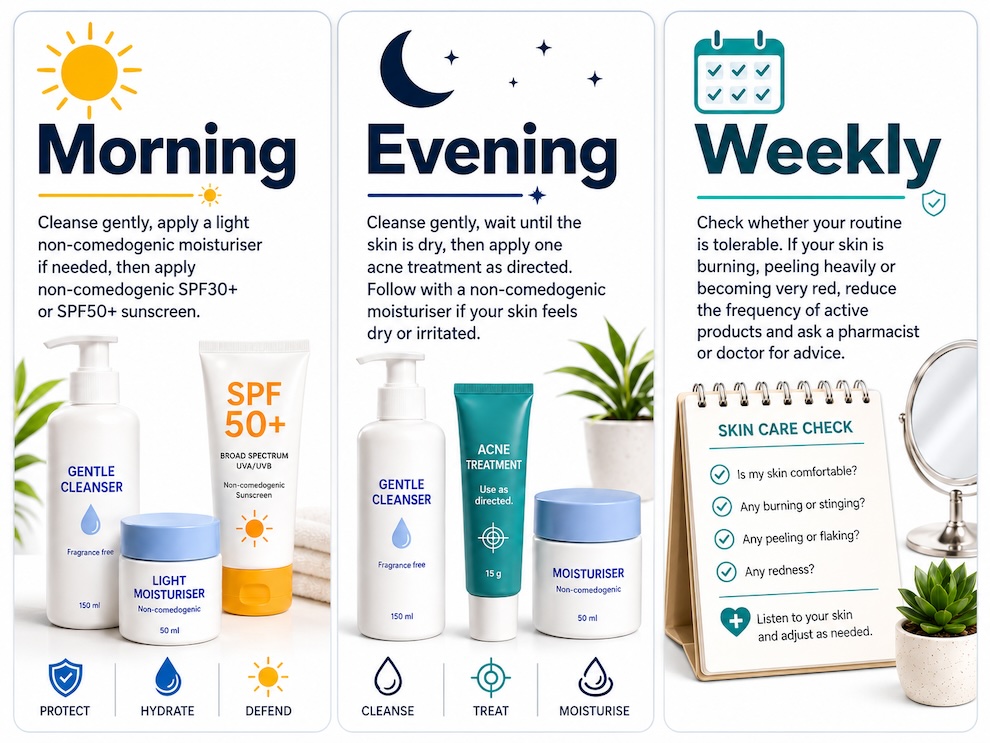 Acne skin routine