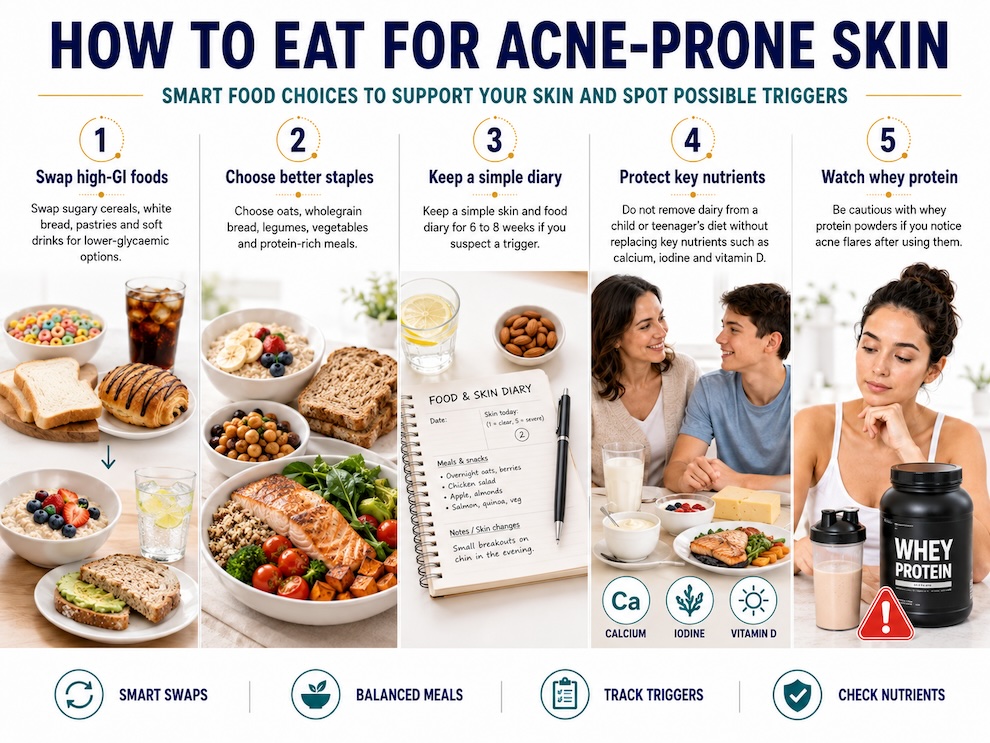Eating for acne prone skin