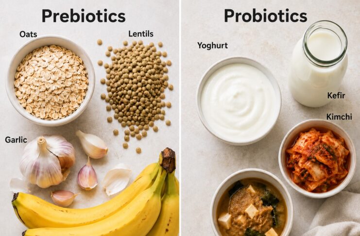 Prebiotics vs probiotics