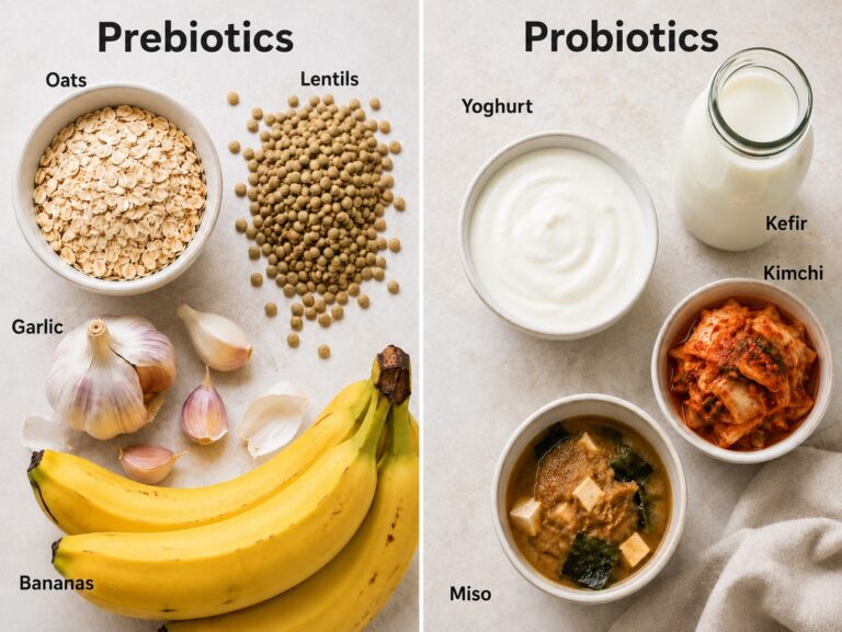 Prebiotics vs probiotics