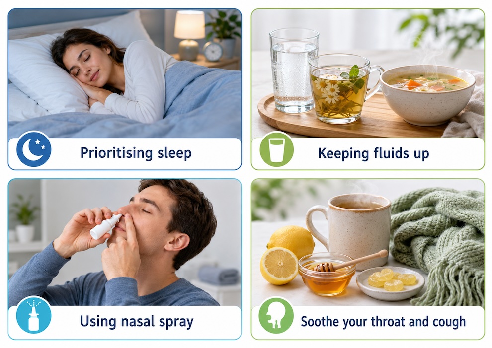 Tips for reducing a cold