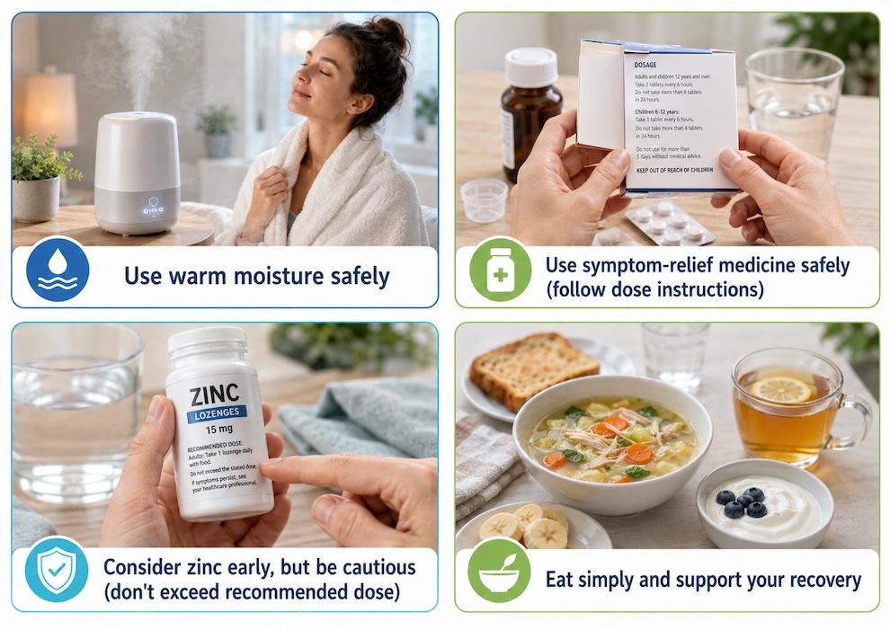 Tips for reducing a cold