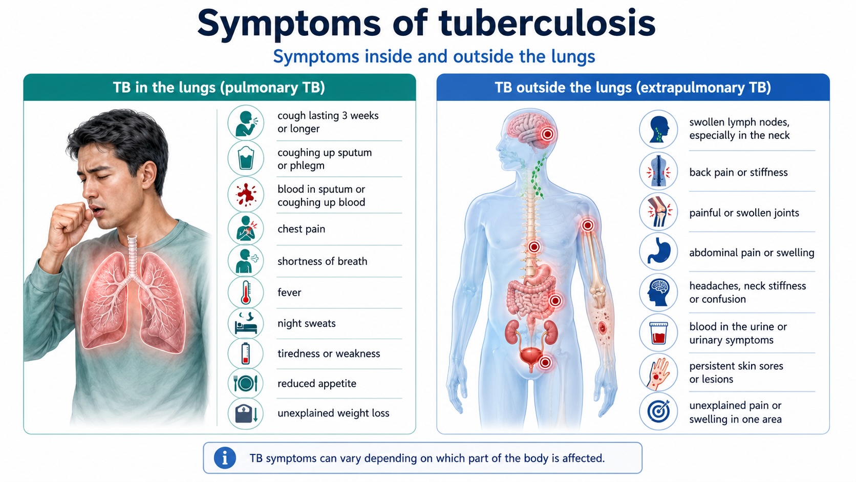 Tuberculosis symptoms